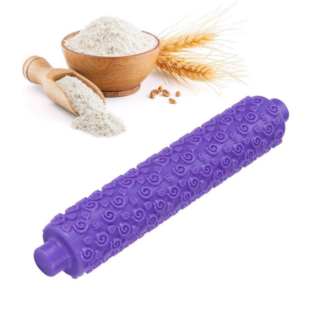 Wilton Fondant Rolling Pin Tool Plastic Embossing Roller Baking Textured